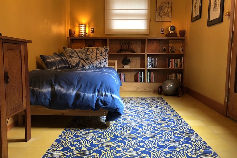 Guest room at Talbotics home/gallery.