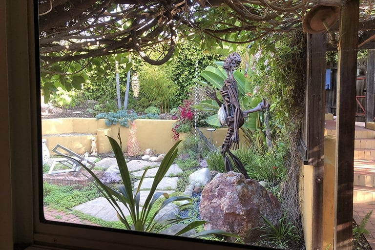 View of front yard from Talbotics home/gallery.