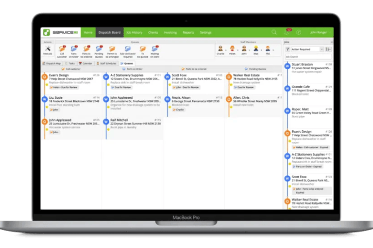 ServiceM8 job scheduling software for trade businesses