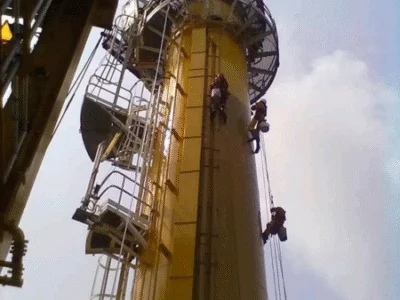 Inspección en torres de destilación