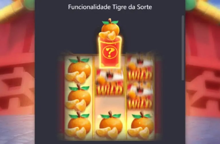 Símbolo Wild Fortune Tiger - O Tigre da Fortuna substitui símbolos