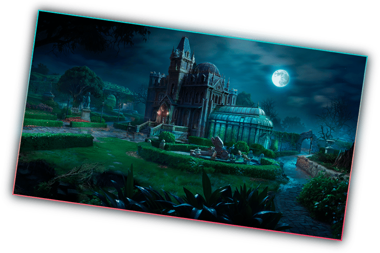 Gwen Black Cemetery Gate mansion at night mystery location