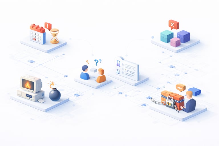 Typical situations where we get involved