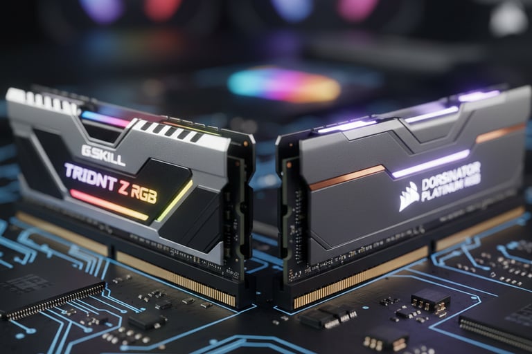 imagem meramente ilustrativa, duas memorias ram