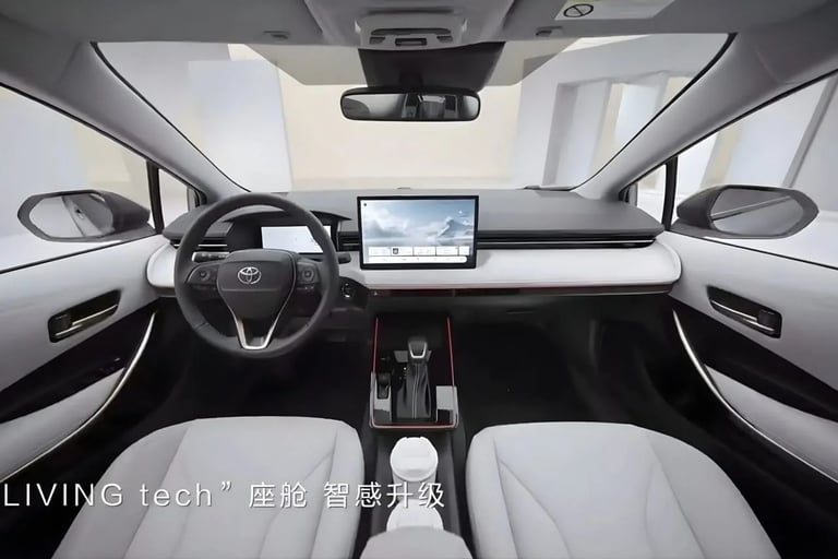 Toyota Corolla 2026  Divulgação/Toyota, interior, tela de 15 polegadas