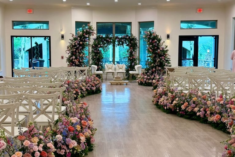 Elegant wedding reception decor by Kashta Events, Vancouver BC