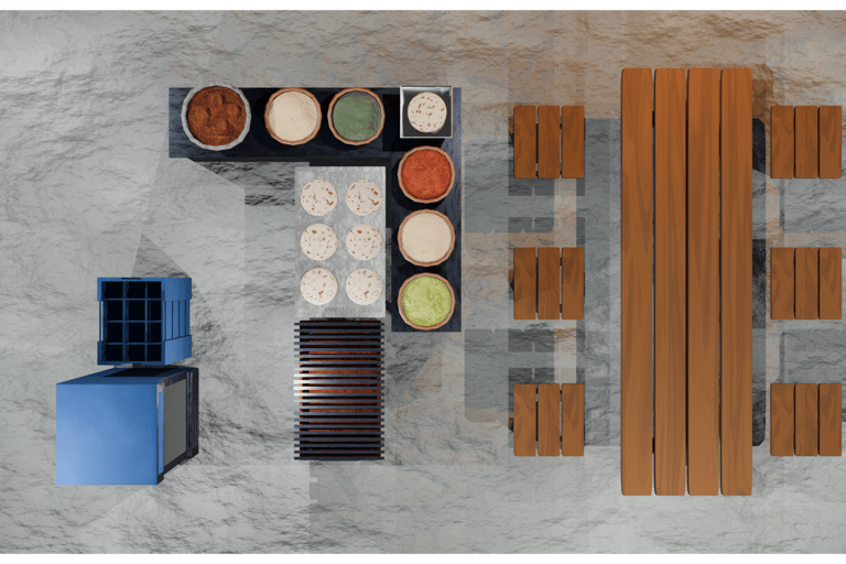3D Taqueria Floorplan