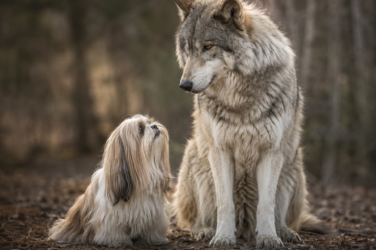 Lobo, pariente genético lejano del Shih Tzu según los estudios de ADN