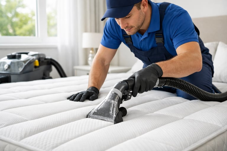 Mattress Cleaning with Vacuum