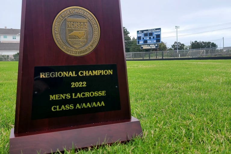 2022 Regional Champion lacrosse trophy.