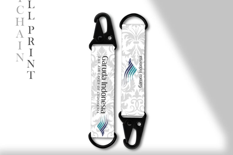 Gantungan Kunci Webbing Custom Logo Full Print Bogor