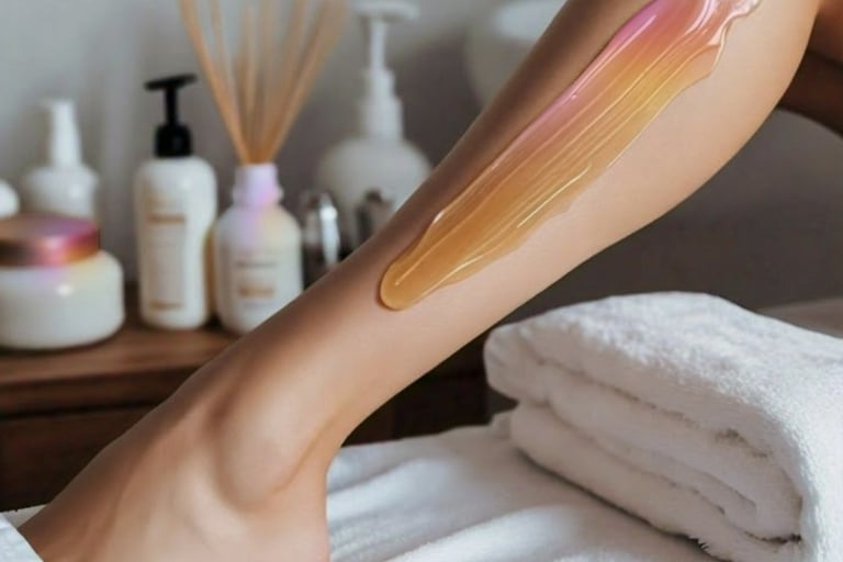 Smooth legs after professional waxing treatment at Twinz Beauty Tamworth