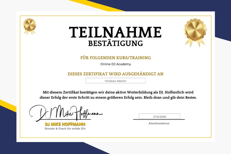 DJ Christian Klemm DJ Academy