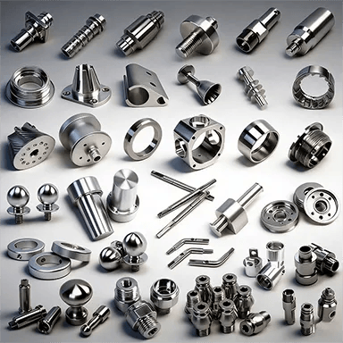 Custom CNC machined titanium component