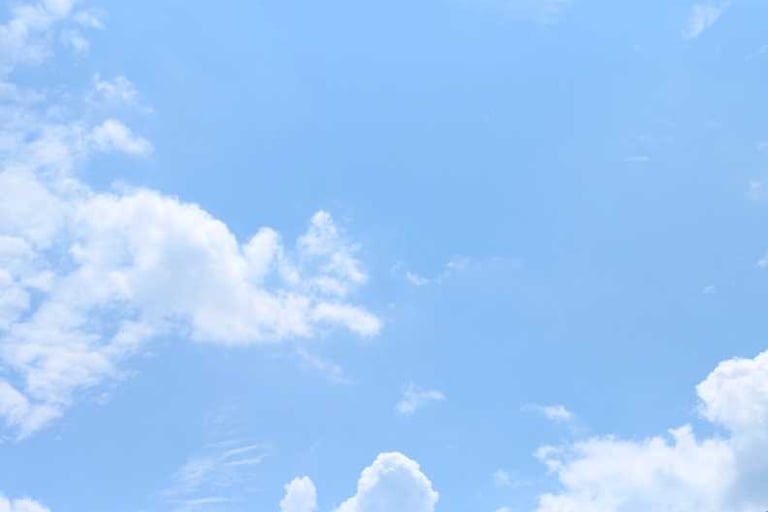 clouds in the sky representing heaven & loss of a child