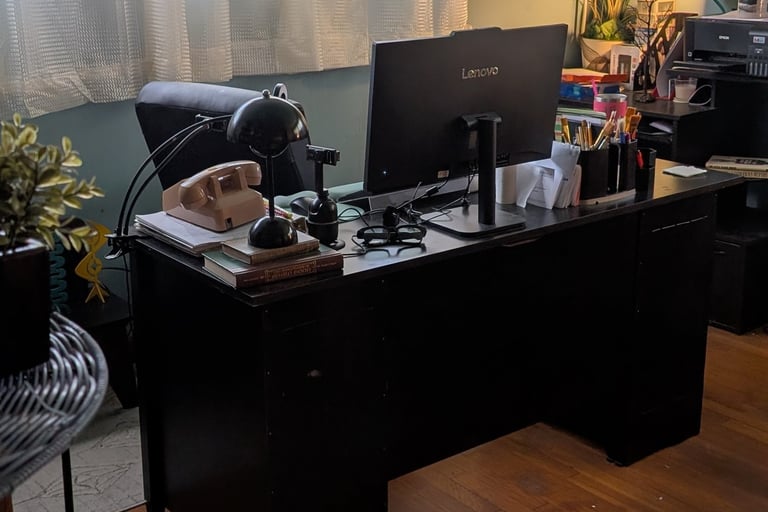 Aunt Susie's home office 