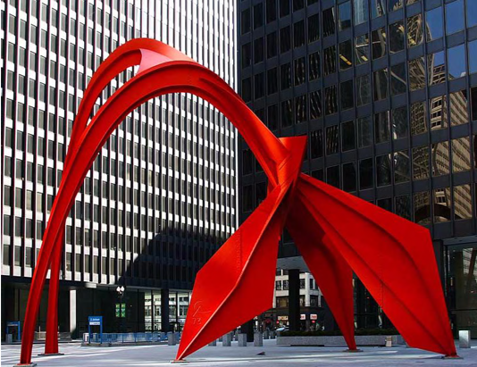 Alexander Calder's Stabile Flamingo (1973)