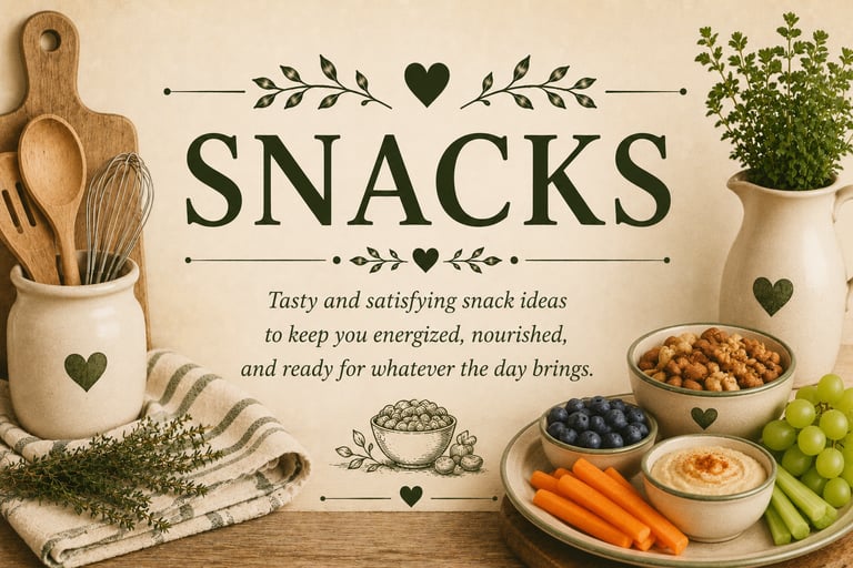 Vintage side dishes recipe category header with cozy farmhouse kitchen styling featuring simple home