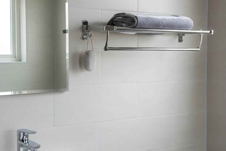 A towel rack