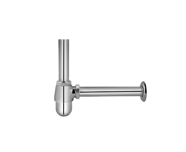  a bottle trap used in making  basin waste water discharging is demonstrated