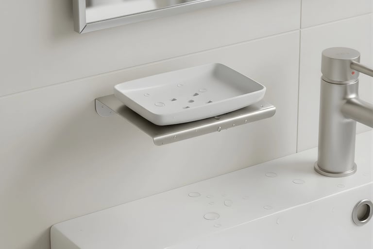 A soap dish  displayed