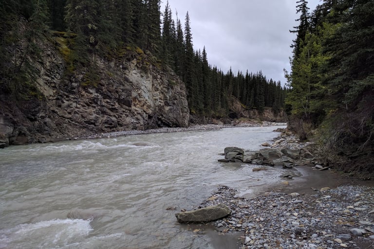 Near the headwaters of the North Saskatchewan River