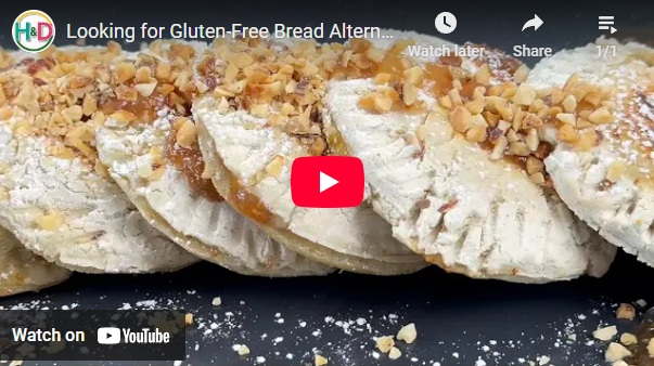 Sweet focaccia gluten-free bread