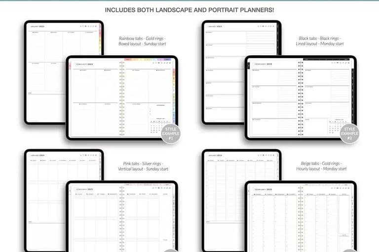 Digital Planner 2025: All in one digital planner for Productivity
