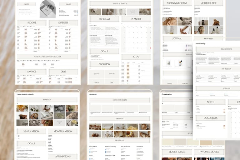 Notion planner 2025-2026, Notion template, dashbord, customize planner