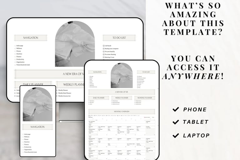 Notion planner 2025-2026, Notion ipad template, dashbord