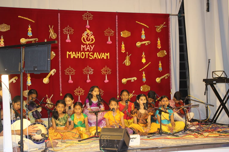 Chidren's ensemble in May Mahotsavam