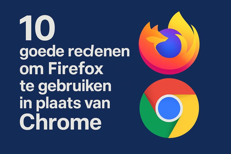 10 goede redenen om firefox te gebruiken in plaats van chrome
