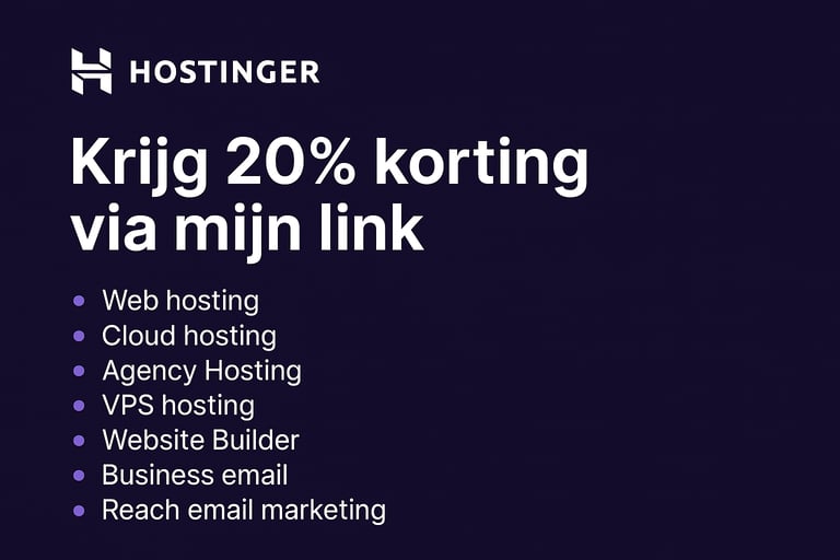 Een illustratie van een Hostinger promotie
