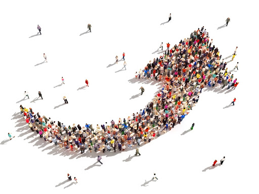 An image that shows that an organization that is aligned with its values and strategy