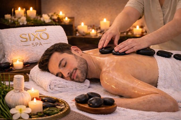Hot Stone Massage in sixo spa