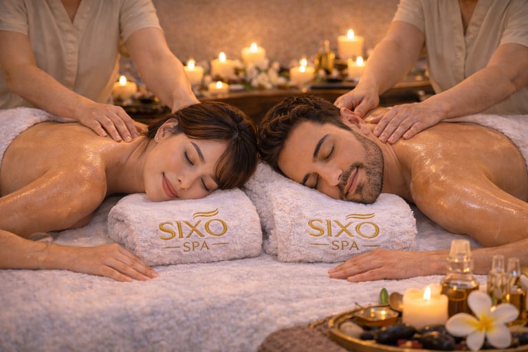 Couple Spa Massage in sixo spa