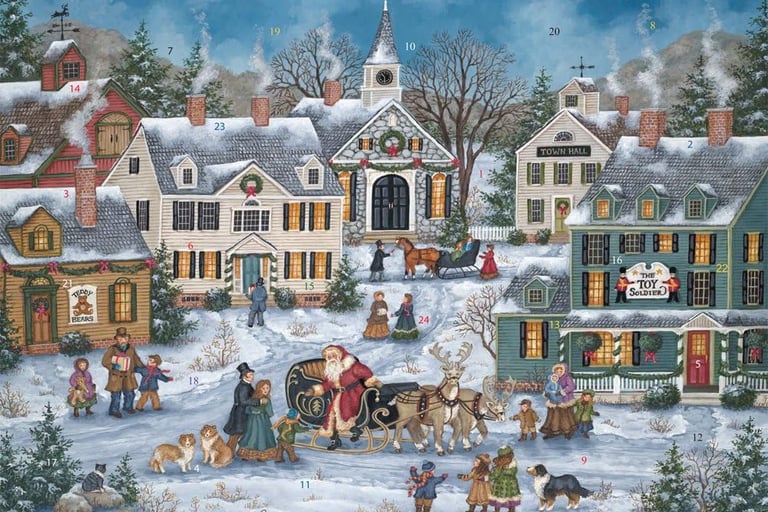 Traditional advent calendar