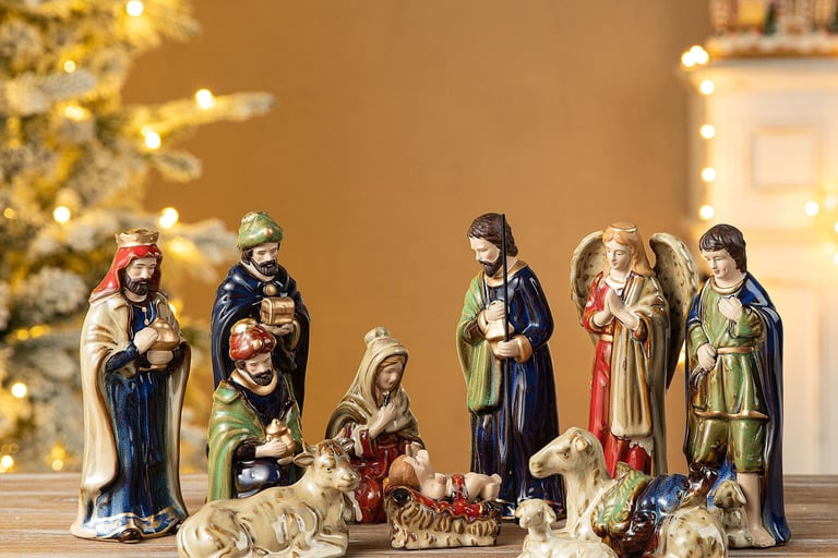ceramic Nativity set