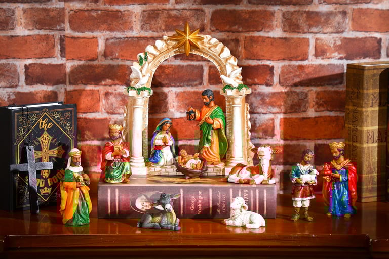 diverse Nativity set