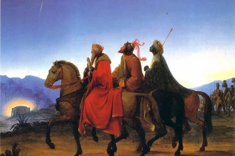 Magi on horses