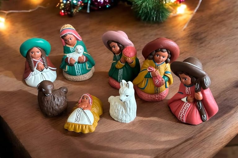Peruvian nativity set