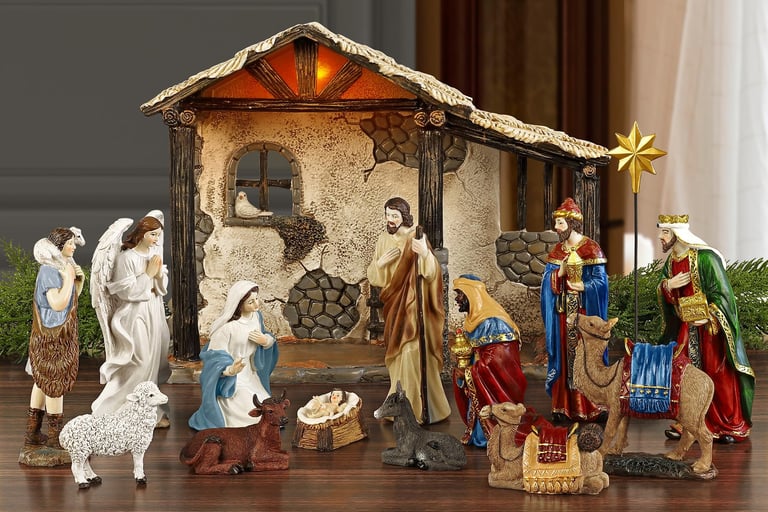 table top Nativity scene
