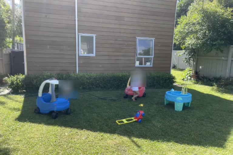 My kids playing with toys from the toy library in New Zealand (2024)