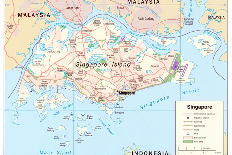 Map of Singapore