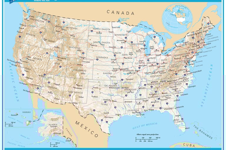 Map of USA