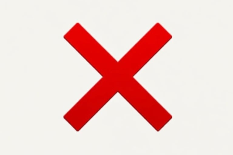 Image of red x