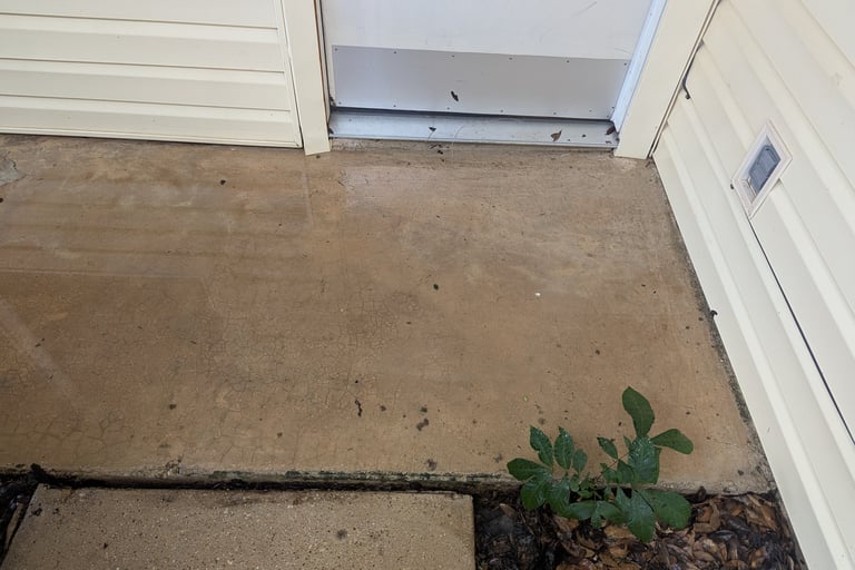 After picture of a porch Stony Valley PW transformed in Denton Texas.