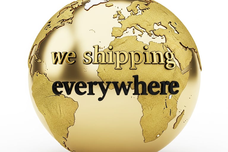 a golden globe with a quote on it