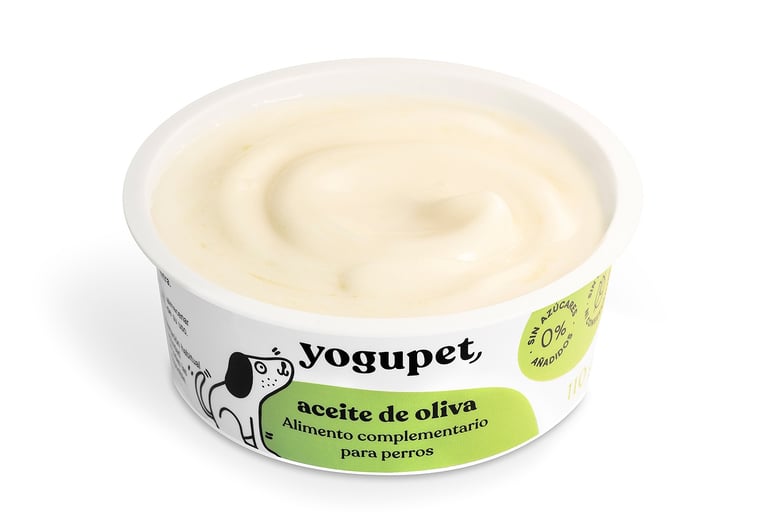 Yaourt pour chien huile d'olive