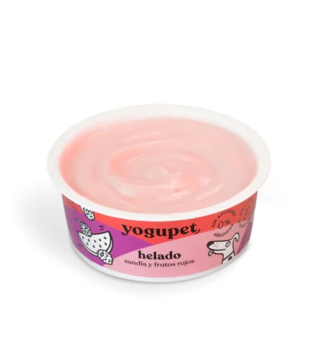 Yaourt glacé pour chien pastèque framboise et mûre